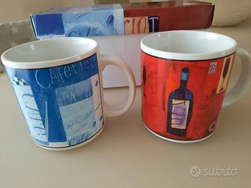 Tazze colazione decorate con scatola