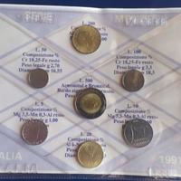 Serie in blister monete "lira" ITALIA 1991