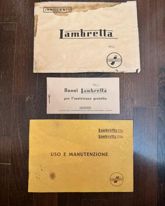 Libretto uso e manutenzione lambretta