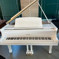 Pianoforte mezza coda bianco Horugel