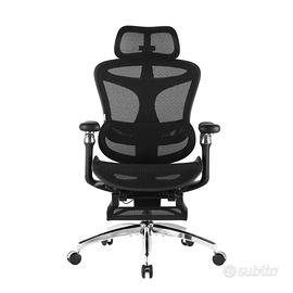 Sihoo C300 Pro nera sedia ergonomica footrest