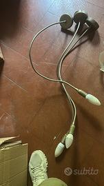 3 apliques in metallo satinato