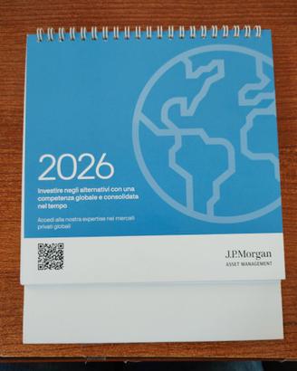 Calendario da tavolo 2026 J.P. Morgan