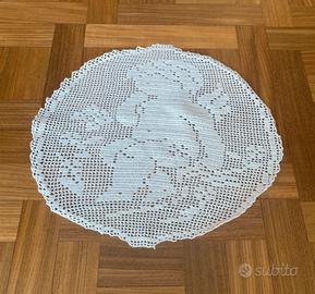 centrino uncinetto putto vintage fatto mano cotone