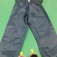 Completo pioggia/trekking bambino 5 anni+scarpe 33