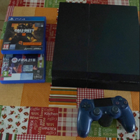 ps4 fat 500gb+ bo4+ fifa 21+ leve posteriori pad