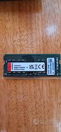 MEMORIE KINGSTON KVR26S19S8/16 16GB DDR4 SODIMM 