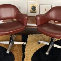 Poltrona   Vintage  con rotelle 