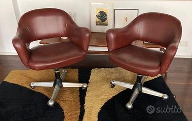 Poltrona   Vintage  con rotelle 