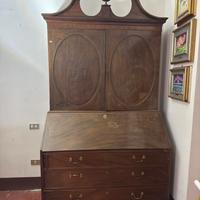 Bureau Bookcase Antico in Mogano - Epoca del 1800