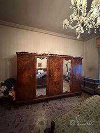 Camera da letto anni 60 radica di noce stile venez