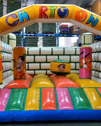 Gioco Gonfiabile Saltarello con Ostacoli x Bambini