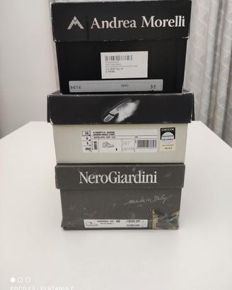 tre paia di scarpe uomo