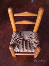 MODELLINO SEDIA IN LEGNO ANNI 60 