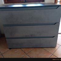 cassettiera grigio topo