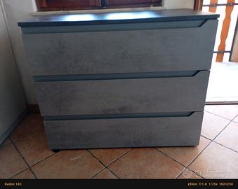 cassettiera grigio topo