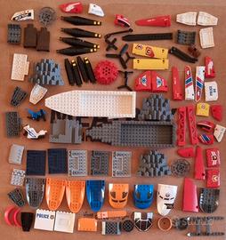 Lego Lotto Pezzi Vari Navi Barche Aerei Elicotteri