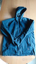 Giacca softshell con cuciture trapuntate