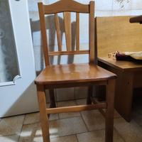 6 Sedie legno di noce