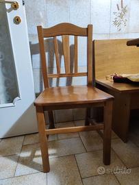 6 Sedie legno di noce