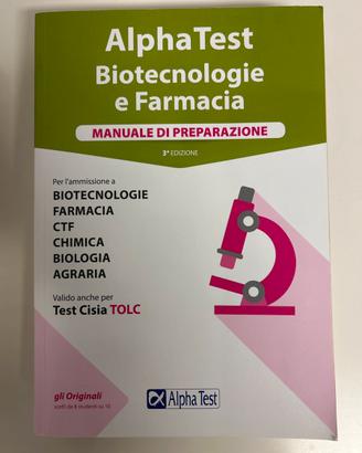 Libri ammissione biotecnologie e farmacia