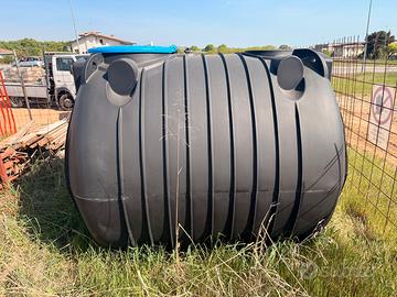 Cisterna 5000lt acque pluviali pompa e centralina