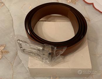 Cintura uomo pelle marrone di vitello originale