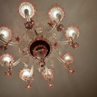 lampadario di murano realizzato su commissione,pez