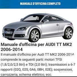 manuale officina Audi TT  2006 2014 italiano