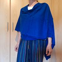 poncho Benetton invernale blu