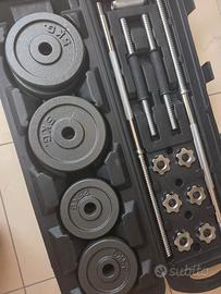 Kit manubri+bilanciere Home Training