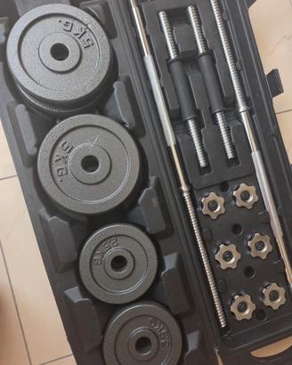 Kit manubri+bilanciere Home Training