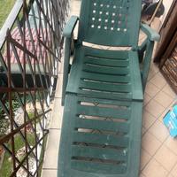 Poltrona  da giardino/balcone con ruote