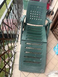 Poltrona  da giardino/balcone con ruote