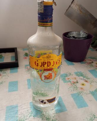 vecchia bottiglia di Gin Gordon per esposizione 