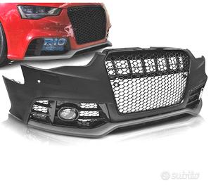 PARAURTI ANTERIORE AUDI A5 11-16 LOOK RS5 NERO PDC