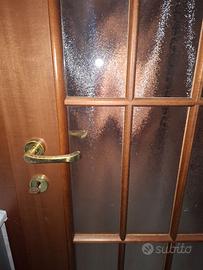 Porta da interno in legno con vetro all'inglesina