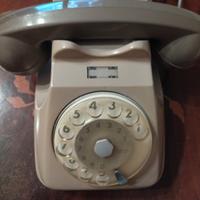 telefono grigio fisso vintage 