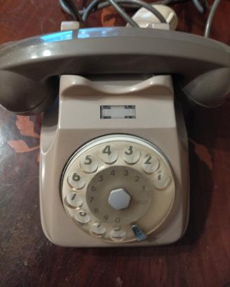 telefono grigio fisso vintage 