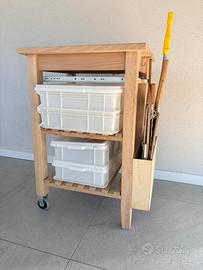 Mobile carrello per forno pizza Ikea Bekvam