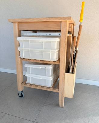 Mobile carrello per forno pizza Ikea Bekvam