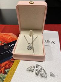 Collana donna con Diamante Moissanite 