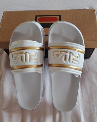 Ciabatte Fila con filo colore oro NUOVE