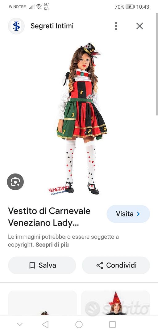 Vestito di Carnevale Veneziano Topina Prestige - Segreti Intimi