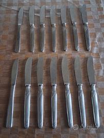 Set 14 coltelli da tavola in acciaio inox