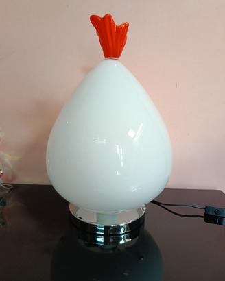 lampada vintage in vetro di murano 