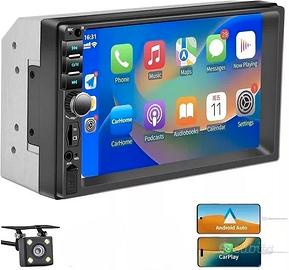 AUTORADIO 7 POLLICI UNIVERSALE 2 DIN CARPLAY BT