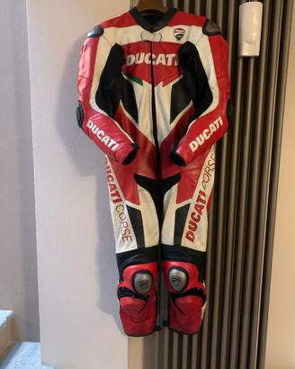 Tuta in pelle intera dainese ducati corse
