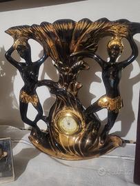 orologio vintage porcellana nera   ank