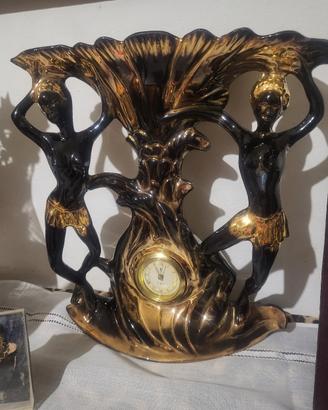 orologio vintage porcellana nera   ank